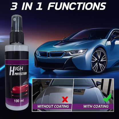 3-in-1 High Protection Car Ceramic Coating Spray – Wax + Polish | Buy 1 Get 1 FREE