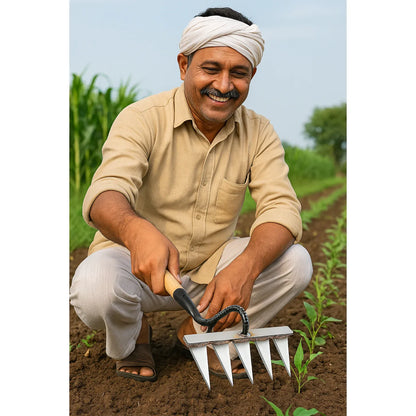 5 Teeth Carbon Steel Garden Weeding